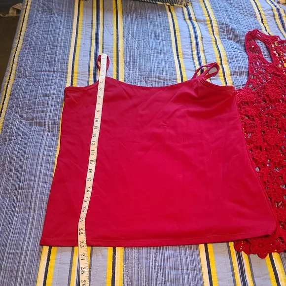 Fuschia Dressbarn Crochet Top size XL - Picture 8 of 8